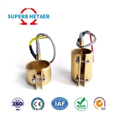 Copper Barrel Brass Band hitari fyrir extruder