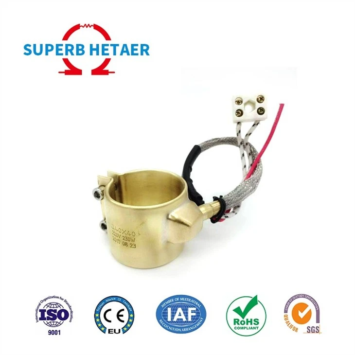 Plastic Extruder Copper Nozzle Brass Band Heater